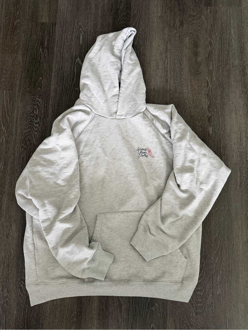 Aime Leon Dore Light Gray Logo Hoodie